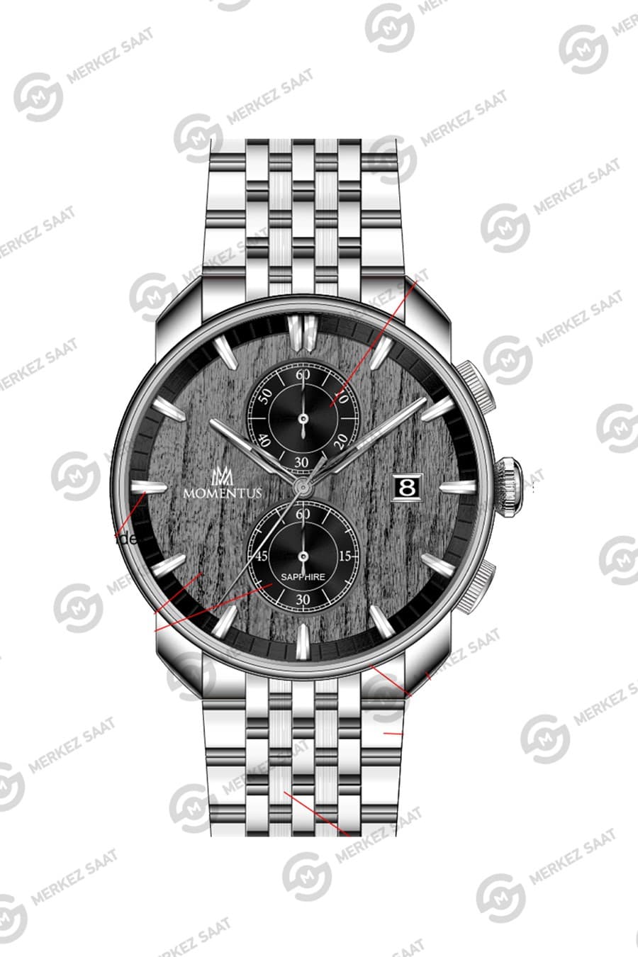 Momentus Men's Time Masters TM391S-04SS
